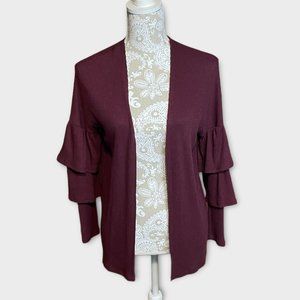 Women’s plum cardigan by Everly in size small.